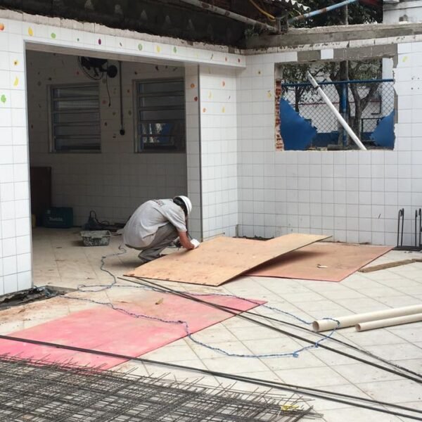 Retrofit e ampliação do Refeitório, Cozinha e Pátio do Colégio.